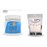 Kit  Sal P/ Lavagem Nasal Pote 500g C/ Dosador + Refil 500g