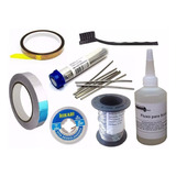 Kit Salva Chip, Fluxo , Fio, Malha, Fita Aluminio Kapton