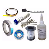 Kit Salva Chip, Fluxo , Fio, Malha, Fita Aluminio Kapton