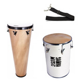 Kit Samba Pagode Rebolo Branco + Timba Natural + Correia