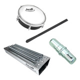 Kit Samba Pagode Reco Reco 3 Molas + Tamborim + Ganza