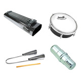 Kit Samba Torelli Reco-reco + Tamborim + Ganzá + Agogô