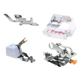 Kit Sapata Calcador Overlock Viés Franzir Pregas Costura