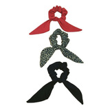 Kit Scrunchie Maxi Laço Frufru Elástico Xuxinha Cabelo