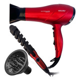Kit Secador De Cabelo Potente 4000 Difusor Modelador Bivolt