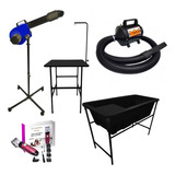 Kit Secador Max Maquina Soprador Profissional Banheira 1,40