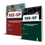 Kit See Sp Comum Professor Ensino Fundamental E Médio + Matemática - Ed. Solução, De Professores Especializados. Editora Solução Concursos, Capa Mole, Edição Oficial Em Português, 2023