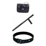 Kit Segurança Tonfa Belica Porta Tonfa W.t. Cinto Tático Na