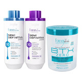 Kit Semi Definitiva 1000ml + Botox Btx Zero 1kg Forever Liss