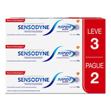Kit Sensodyne Rápido Alivio Em 60 Segundos Com 3 Unid De 90g