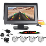 Kit Sensor De Re Estacionamento + Tela 4.3 E Câmera Tech One