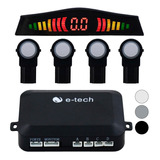 Kit Sensor Ré E-tech 4 Pontos Modelo Oem Embutido 