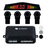 Kit Sensor Ré E-tech 4 Pontos Modelo Oem Embutido 