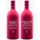 Kit Shampoo & Condicionador Ampolas Azenka Original 1 Litro