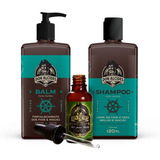 Kit Shampoo, Balm E Óleo Calico Jack Don Alcides