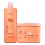 Kit Shampoo 1l + Mascara 500ml Wella Nutri Enrich (laranja) 
