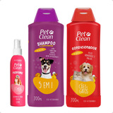 Kit Shampoo 5 Em 1 + Condicionador + Perfume Cães E Gatos