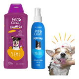 Kit Shampoo Cachorro Condicionador + Perfume