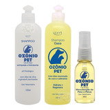 Kit Shampoo Cães E Gatos Ozônio