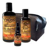 Kit Shampoo Condicionador Oleo Barba Cabelo