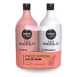 Kit Shampoo + Condicionador Sos Óleo De Rícino Salon Line 1l
