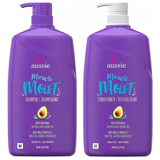 Kit Shampoo E Condicionador Aussie Miracle Moist 778ml