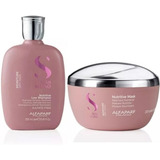 Kit Shampoo Semi Di Lino Moisture 250ml + Máscara De 200ml 