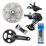 Kit Shimano Deore 12v Grupo Relação Completo 6100 K7 10-51