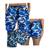 Kit Shorts Iguais Bermuda Moda Praia