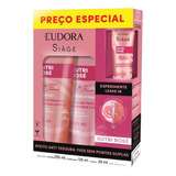 Kit Siàge Nutri Rosé Eudora Shampoo Condicionador Leave-in 
