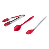 Kit Silicones Utensilios Brinox Colher E Pegador