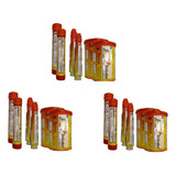 Kit Sinalizad0r Fumígeno Salvatagem Náutico Mar Aberto 3 Un