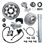 Kit Sistema Freio Disco Cg Titan Fan 125 2000/2013 Pinça Mix