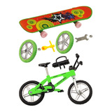 Kit Skate De Dedo Com Bicicleta