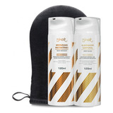 Kit Skelt Iluminador Corporal , Bronzeado Instantaneo E Luva