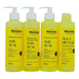 Kit Skin Care Facial Rhenuks Anti-acne Combate As Espinhas Promove Limpeza Profunda Da Pele.
