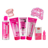 Kit Skin Care Infantil Com Rosa