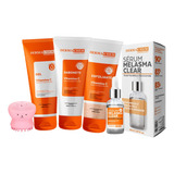 Kit Skin Care Limpeza Pele Vitamina C Sérum Melasma Brinde