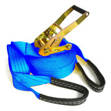 Kit Slackline 15 Mts Azul Catraca + Cinta Esportes Radicais