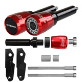Kit Slider Dianteiro E Traseiro Cbr500r 2016/18 Vermelho