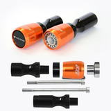 Kit Slider Dianteiro Traseiro Z1000 2010 A 2018 Laranja