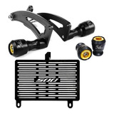 Kit Slider Protetor Radiador Gp Nylon Cb500f Cb500 F 16 17