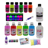 Kit Slime Completo Neon - Colas