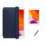 Kit Smart Case iPad 9a Geração 10.2/can/pel Azul Escuro