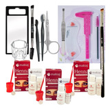 Kit Sobrancelha Design 3 Henna Makiaj Macrilan Profissional