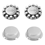 Kit Sobre Tampa Cromado Cubo Tração Truck Volvo Fh Nh