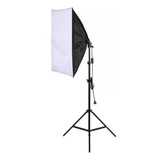 Kit Soft Box Estúdio Luz Continua E27 + Tripe 2m Youtuber