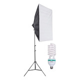 Kit Softbox 50x70 Cm Com Lâmpada Tricool 135w Luz Contínua