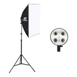 Kit Softbox Quadruplo E Tripé De Iluminação - Luz De Vídeo