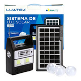 Kit Solar Completo: 3 Lâmpadas Led + Carregador +lanterna